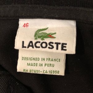 Lacoste Tops - Lacoste Polo Shirt Long Sleeve Cotton Stretch Lacoste Tops - Lacoste Polo Shirt Long Sleeve Cotton Stretch